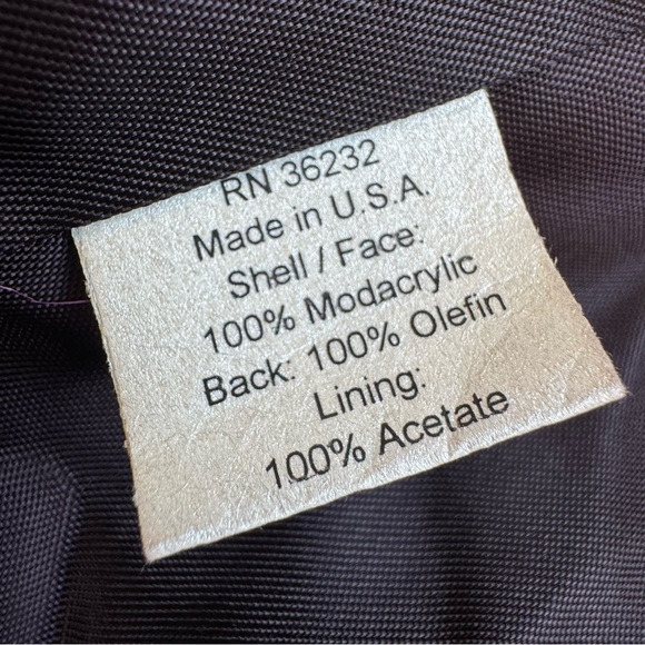 Gallery Black Faux Fur Full Length Long Coat Plush Modacrylic Winter Button Sz M - Picture 17 of 17